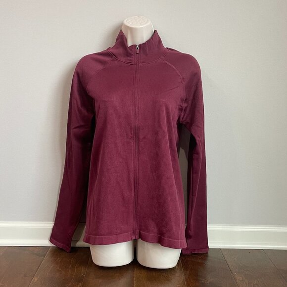 NWT Fabletics Luciana Ribbed Seamless L/S Zip Up - Picture 1 of 8
